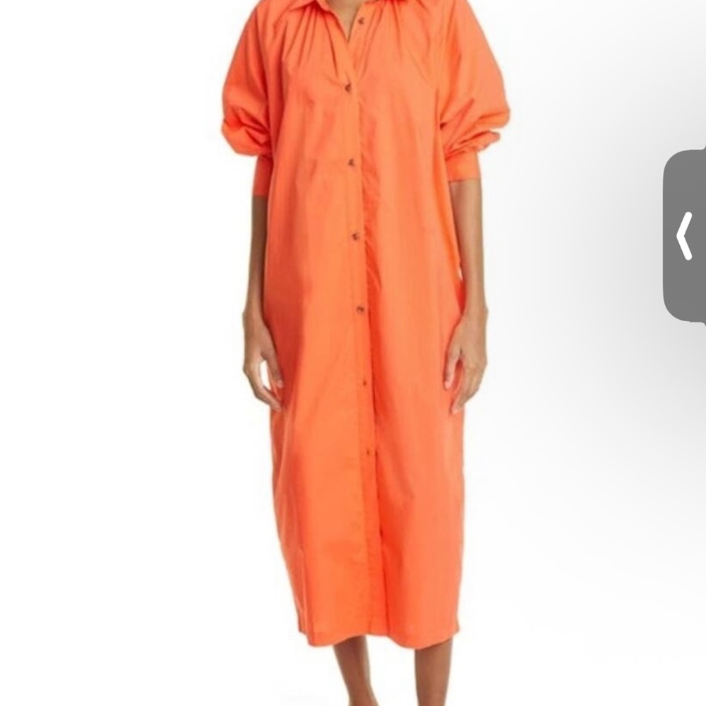 Mara Hoffman Orange Shirtdress